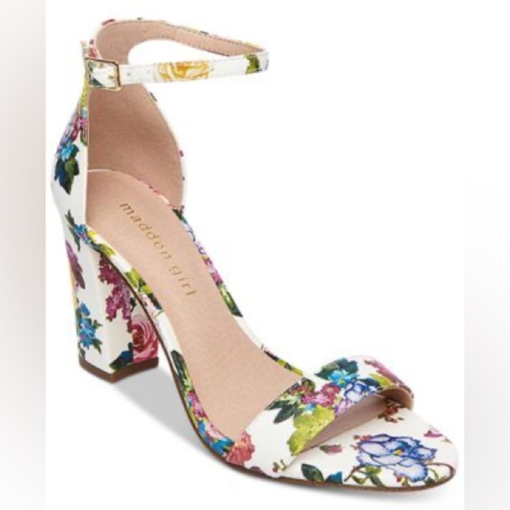 Madden girl floral heels size 10